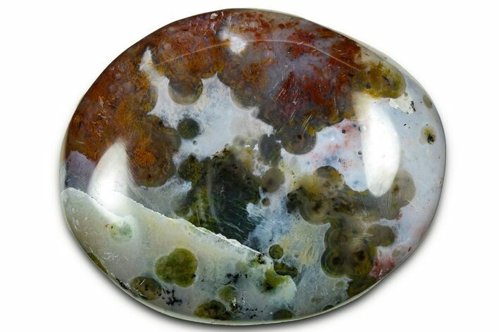 Polished Ocean Jasper Stone - Madagascar #329955